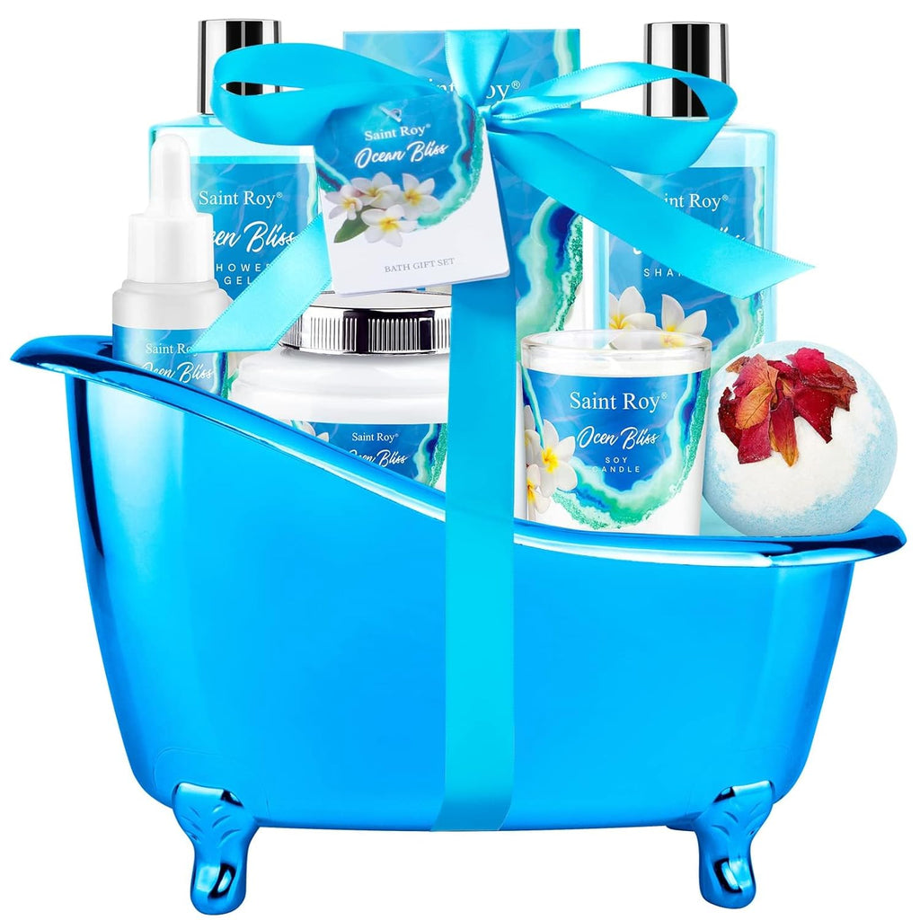 Spa Gift Basket Set for Women & Men | Bath & Body Gift Set, Bath Spa Basket