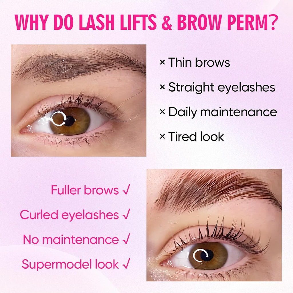 Lash Lift Kit, 30 Pcs Disposable Sachet Fast Lifting DIY at Home | Eyelash Perm and Brow Lamination Kit for Salon or at Home Use