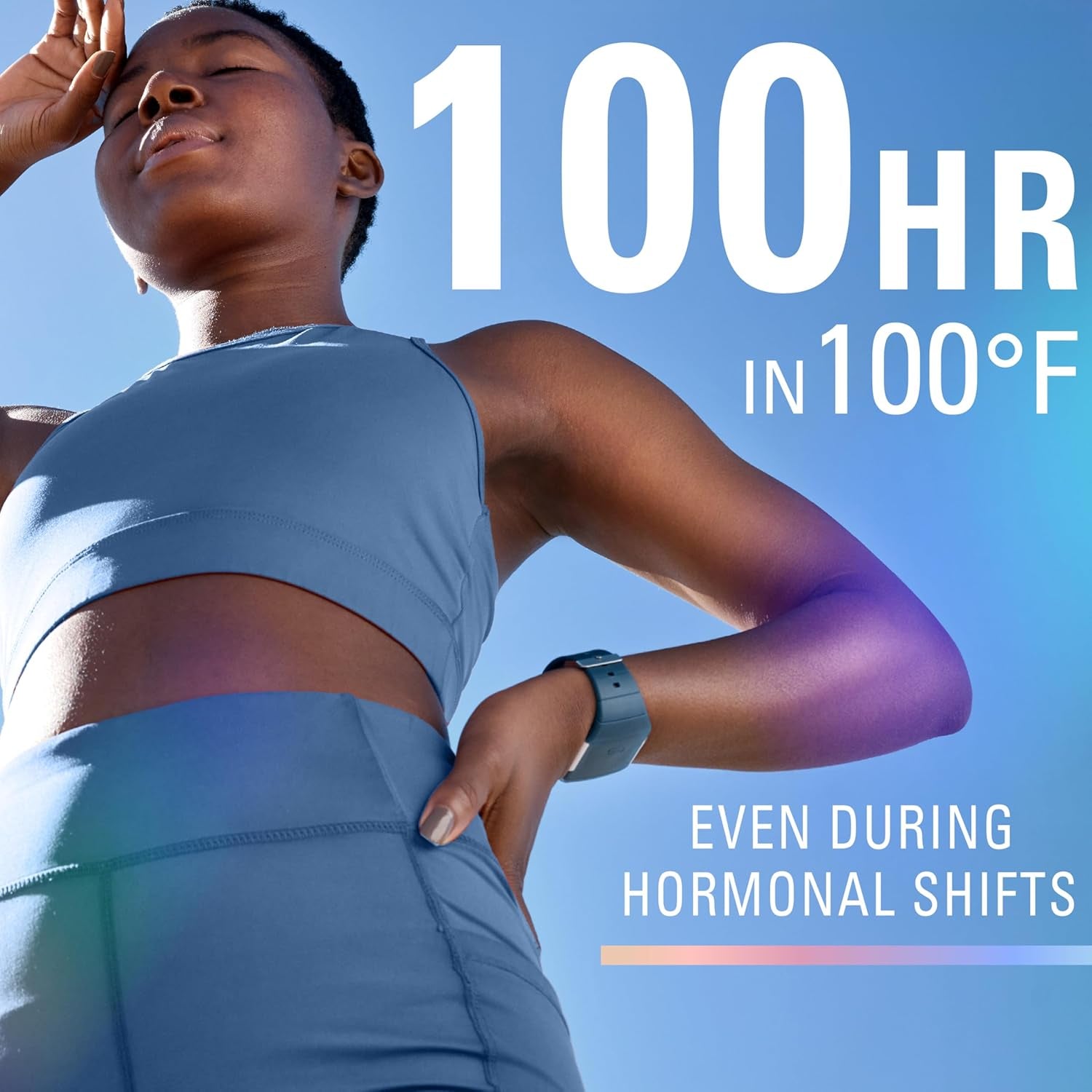 Clinical Strength 100HR Sweat & Odor, Invisible Solid Antiperspirant Deodorant for Women, 3X Stress Protection with Hyaluronic Acid, PH Balanced, Clean Lavender Scent, 2.6 Oz