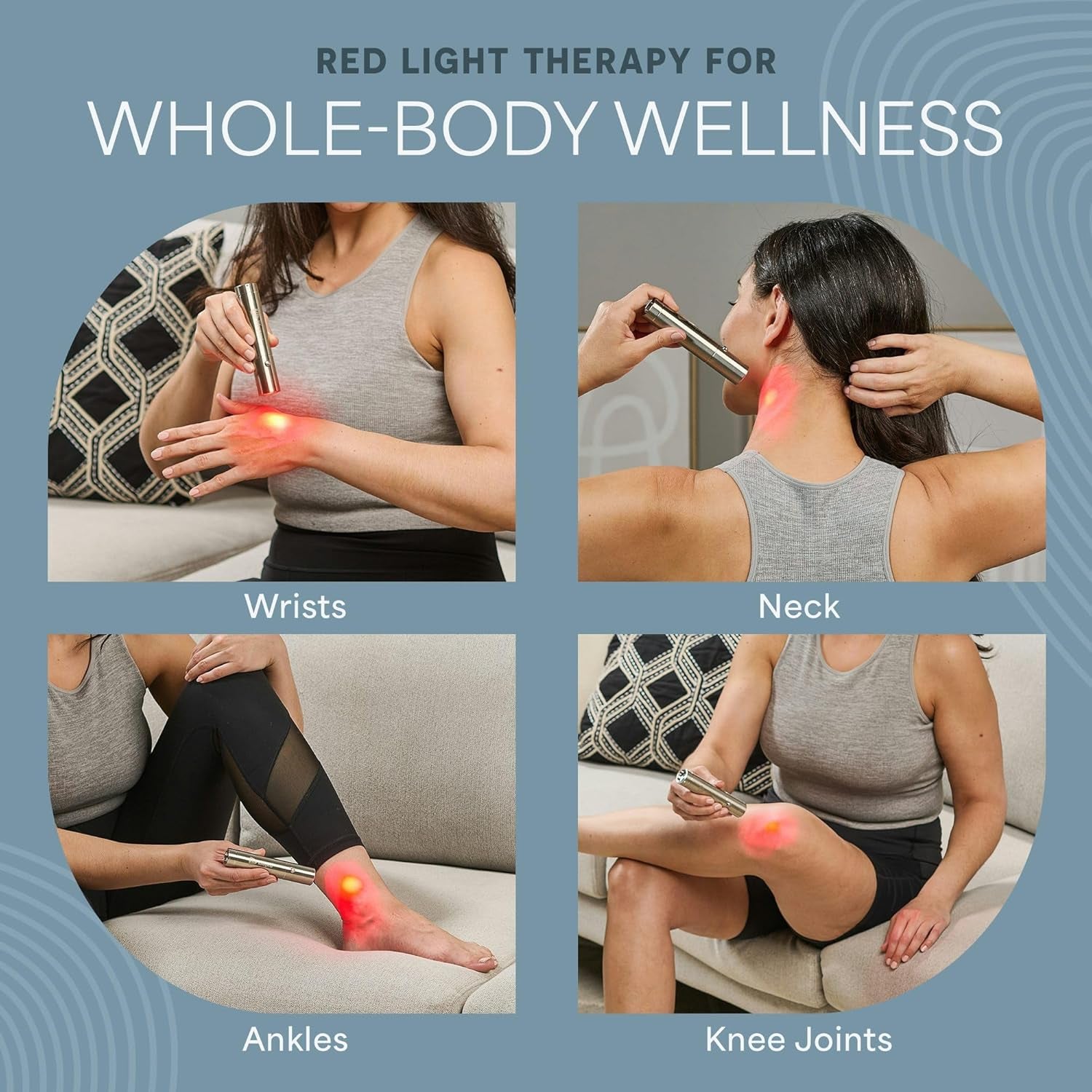 Lumicure Red Light Therapy Torch - Red Light Therapy Wand Handheld | 630Nm 660Nm & 850Nm Leds - near Infrared Red Light Therapy for Body - for Daily Muscle Relaxation and Comfort