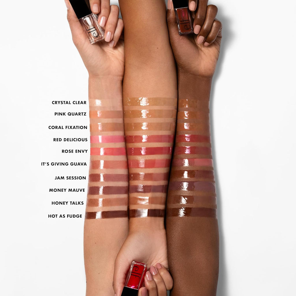 Glow Reviver Lip Oil, Red Delicious | Nourishing Tinted Lip Oil for a High-Shine Finish, Infused with Jojoba Oil, Vegan & Cruelty-Free