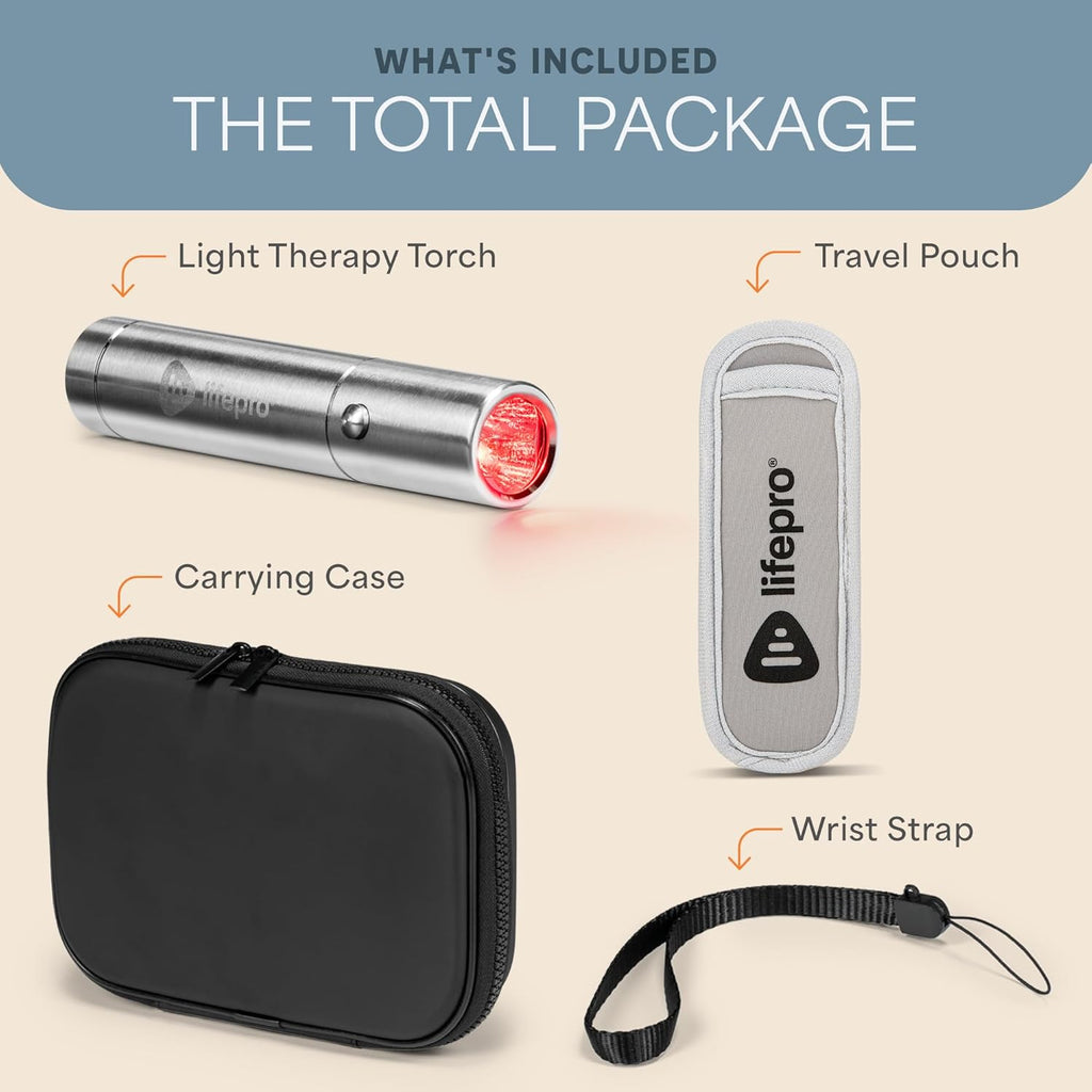 Lumicure Red Light Therapy Torch - Red Light Therapy Wand Handheld | 630Nm 660Nm & 850Nm Leds - near Infrared Red Light Therapy for Body - for Daily Muscle Relaxation and Comfort
