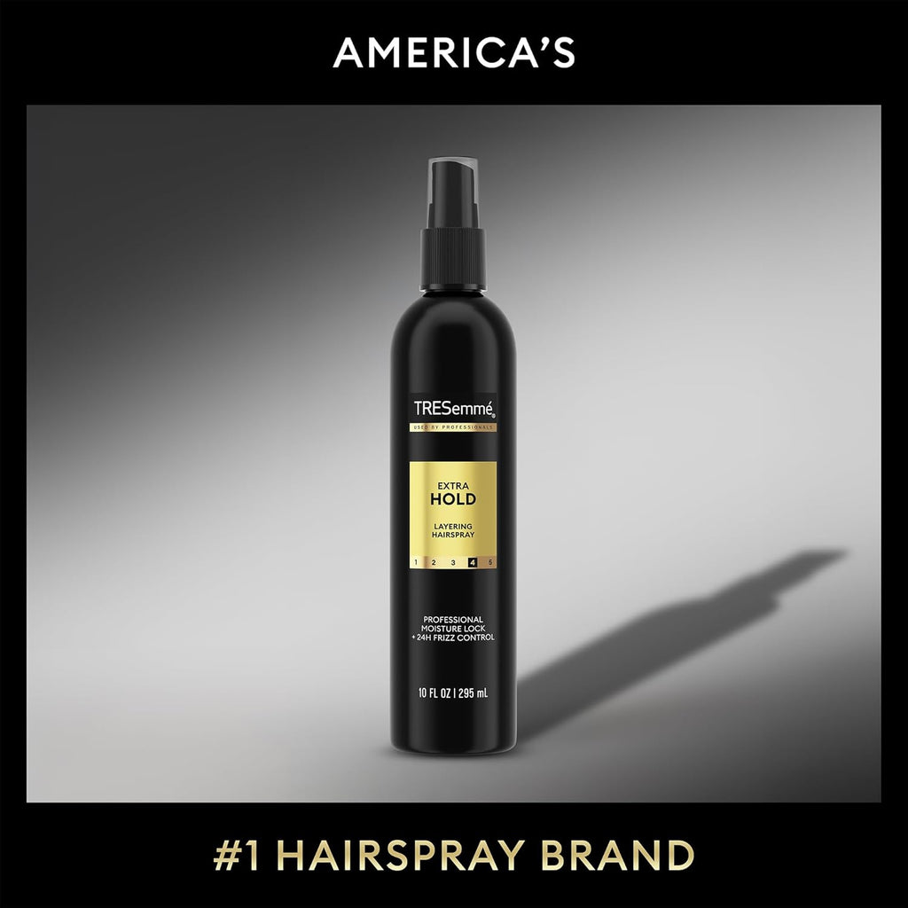 Tresemmé Hairspray, Non-Aerosol, Extra Hold, 3-Pack + Keratin Repair Hair Mask – Moisturizing Hair Spray, Anti-Humidity, Anti-Frizz Hair Products (4 Piece Set)