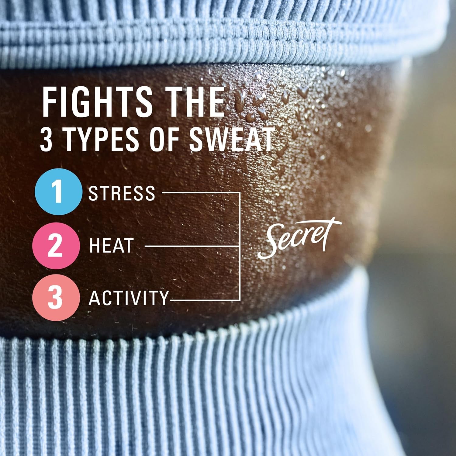 Clinical Strength 100HR Sweat & Odor, Invisible Solid Antiperspirant Deodorant for Women, 3X Stress Protection with Hyaluronic Acid, PH Balanced, Clean Lavender Scent, 2.6 Oz