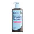 Biore Deep Pore Charcoal Face Wash for Oily Skin, 11.45 Fl Oz | Daily Facial Cleanser, Removes Dirt & Makeup, Charcoal Formula, Deep Pore Cleansing, Value Size