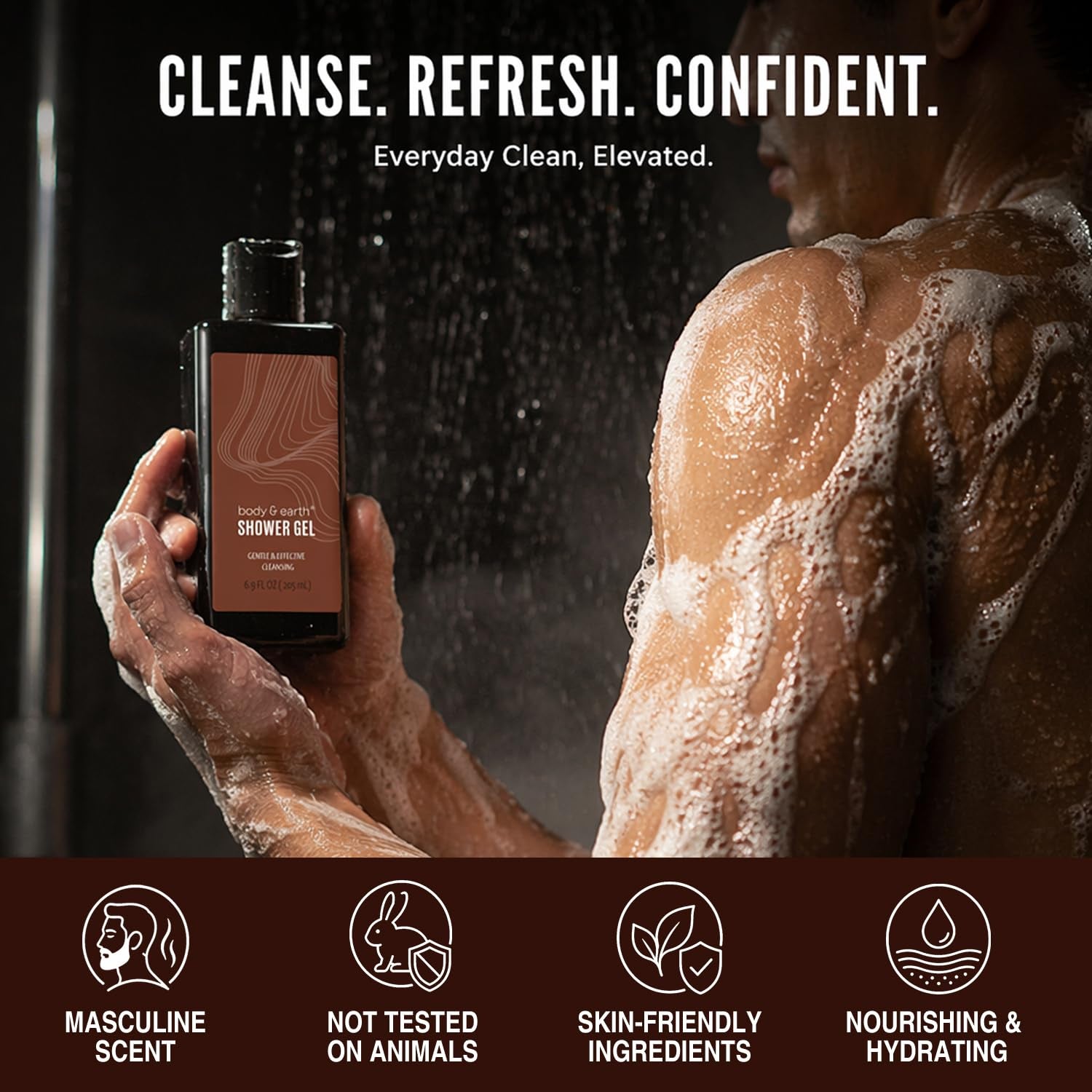 8Pc Sandalwood Gifts for Men Spa Gifts Bath Set for Man | 8Pc Sandalwood Bath Set, Gifts for Him, Gifts for Men, Mens Lotion, Birthday Gifts for Men, Travel Size Toiletries for Man
