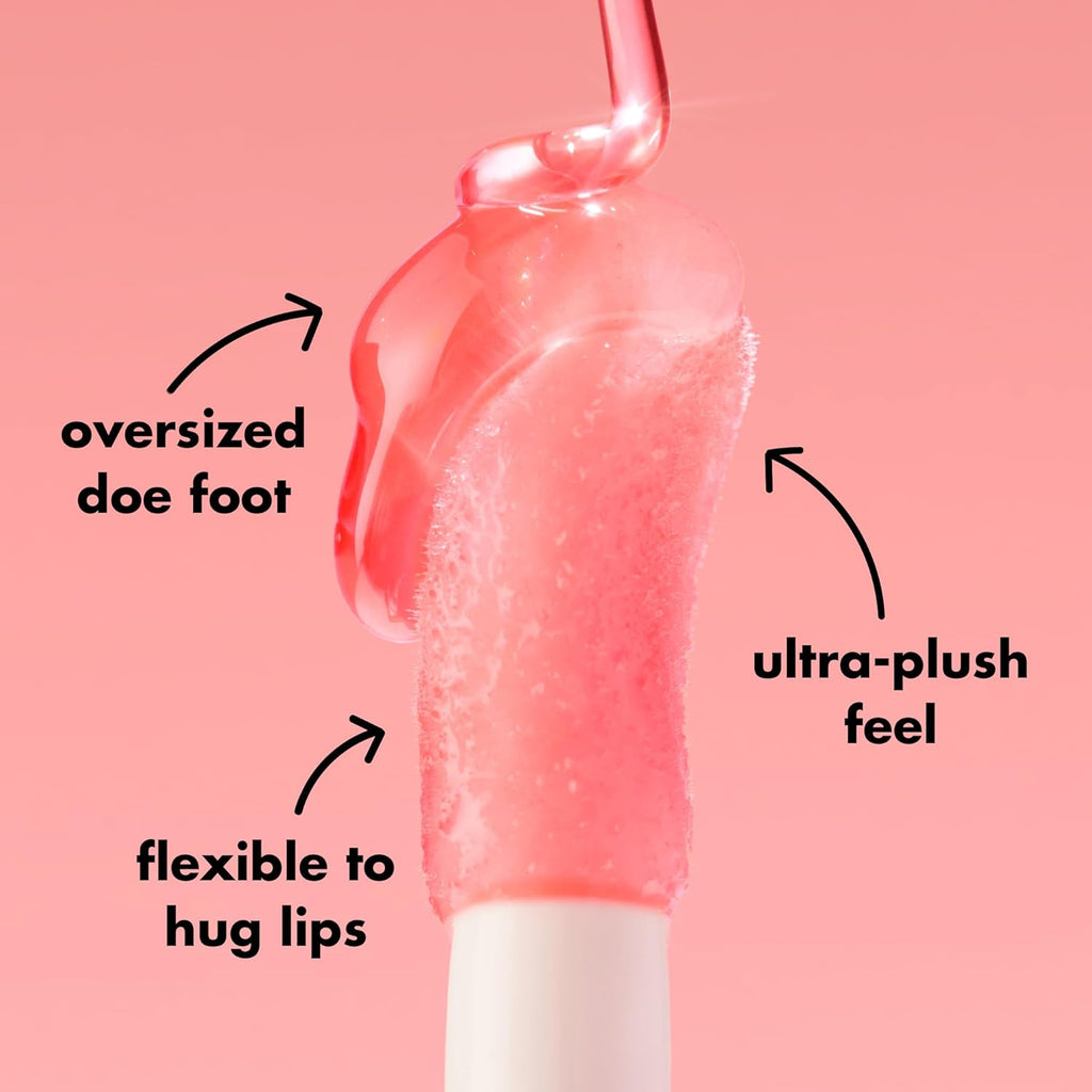 Glow Reviver Lip Oil, Pink Quartz | Nourishing Tinted Lip Oil for a High-Shine Finish, Infused with Jojoba Oil, Vegan & Cruelty-Free