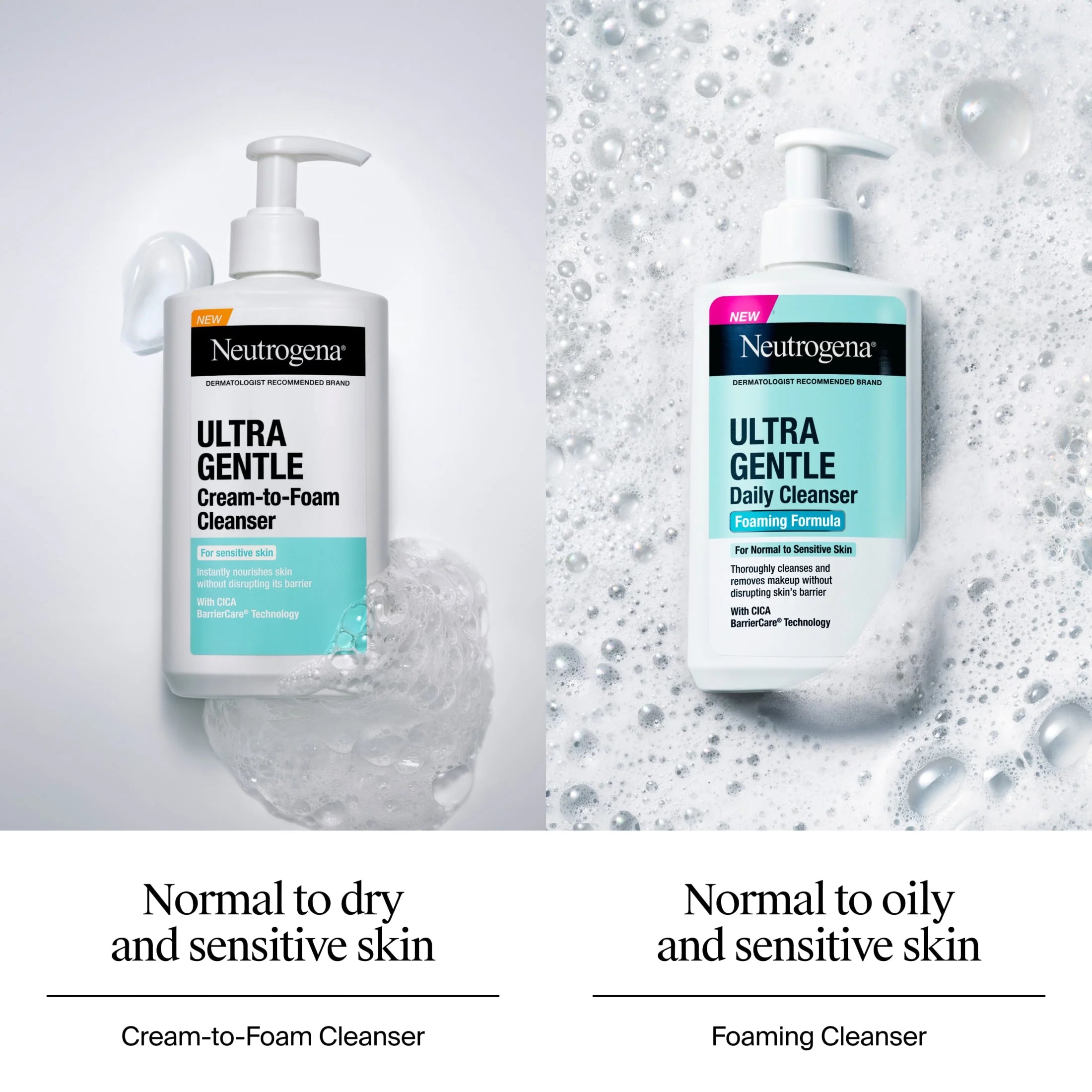 (2 Pack)  Ultra Gentle Foaming Facial Cleanser, Daily Face Wash, 12 Fl. Oz