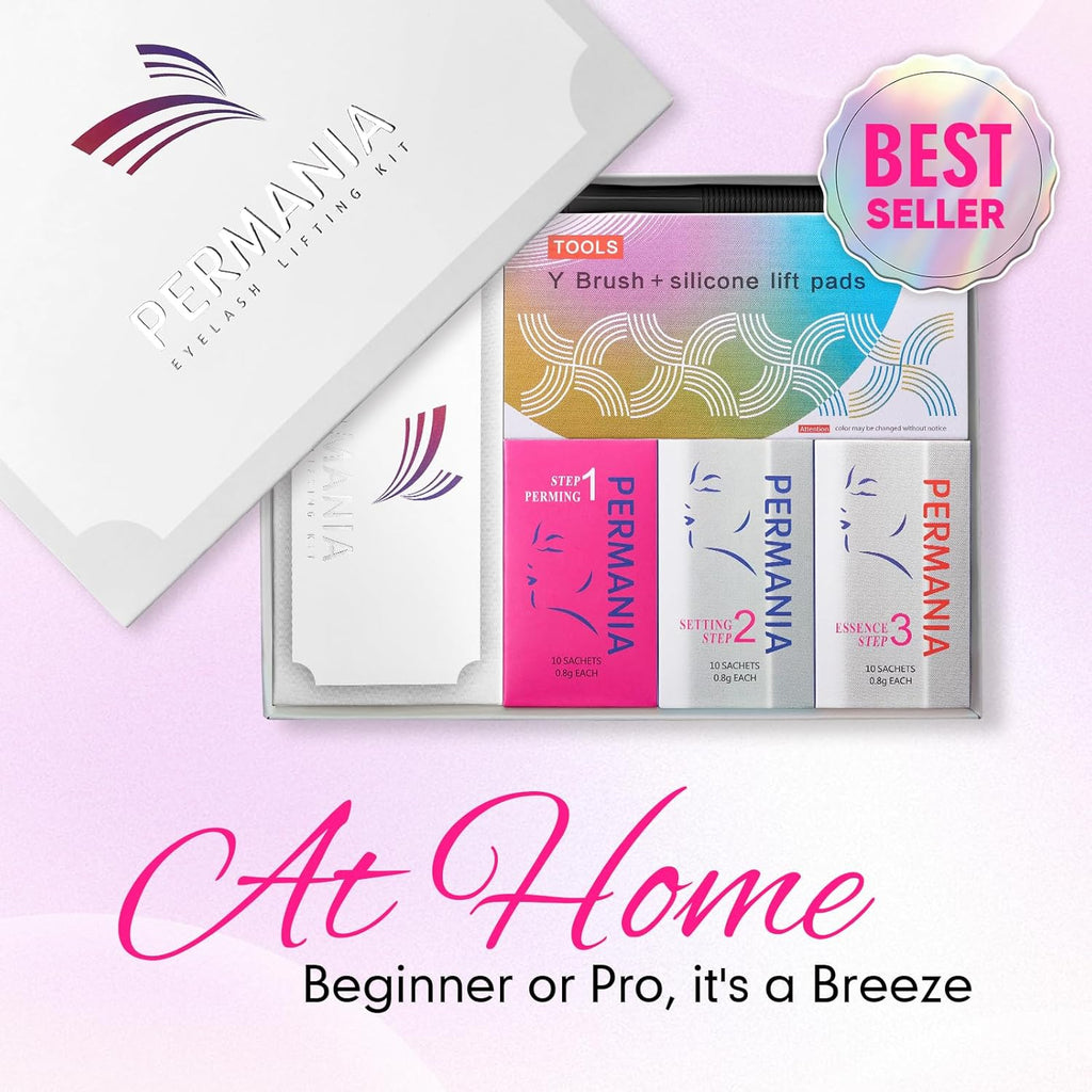 Lash Lift Kit, 30 Pcs Disposable Sachet Fast Lifting DIY at Home | Eyelash Perm and Brow Lamination Kit for Salon or at Home Use