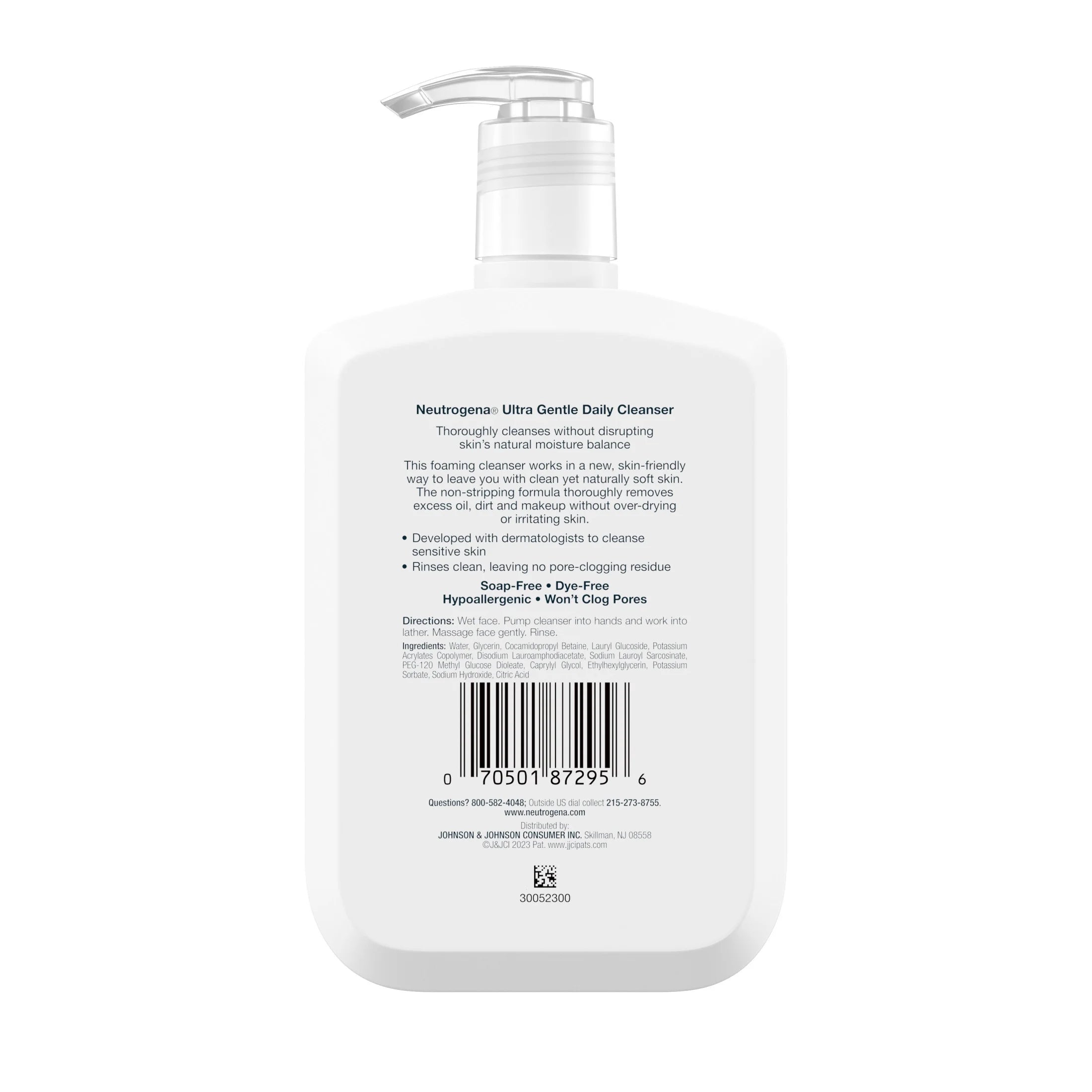 (2 Pack)  Ultra Gentle Foaming Facial Cleanser, Daily Face Wash, 12 Fl. Oz