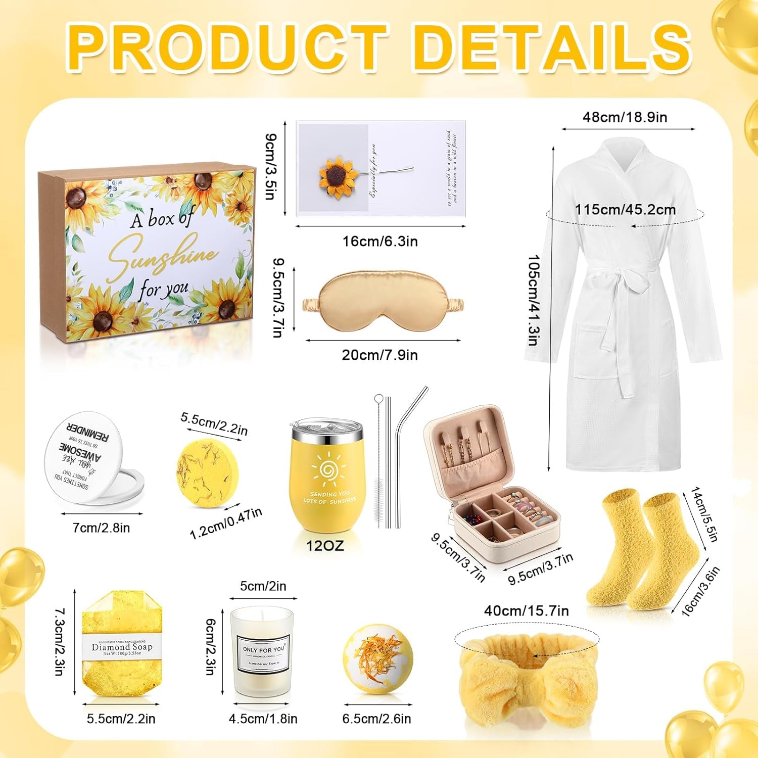 13 Pcs Birthday Gifts for Women Spa Basket Set for Women Mother'S Day Gifts Mirrors Socks Steamers Jewelry Case Bath Robe Mom Nurse Girlfriend Wife