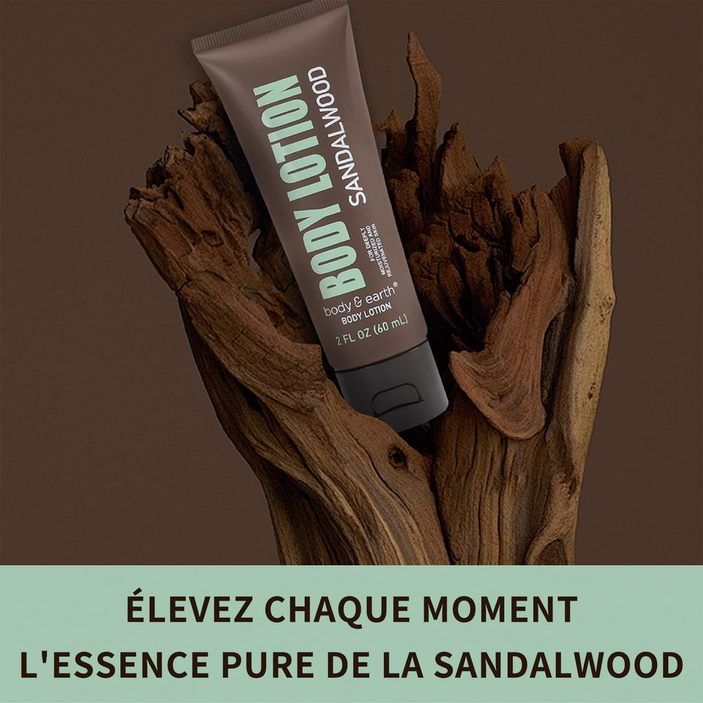 3Pc Sandalwood Gifts for Men Spa Gifts Bath Set for Man | 3Pc Sandalwood Bath Set, Gifts for Him, Gifts for Men, Mens Lotion, Birthday Gifts for Men, Travel Size Toiletries for Man