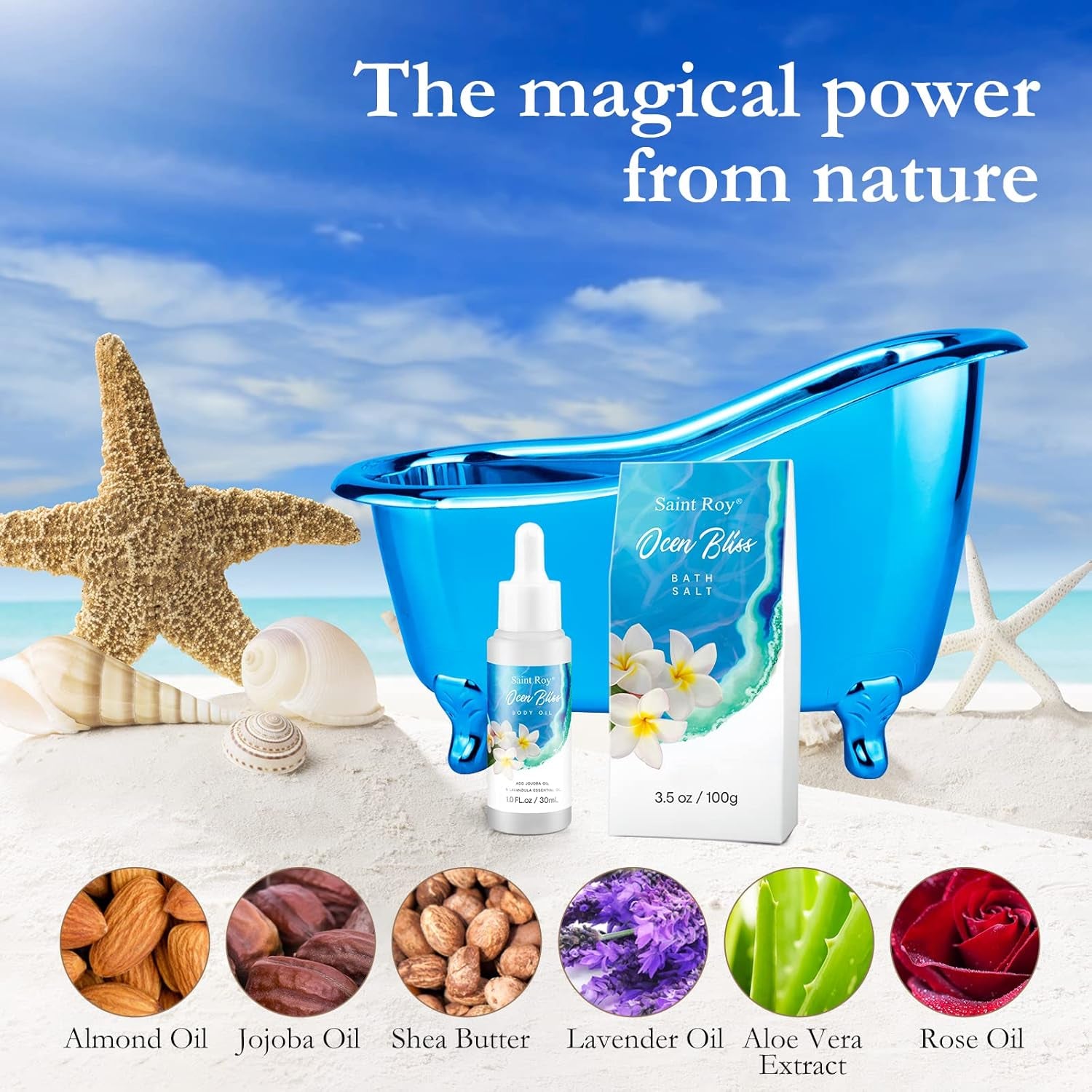 Spa Gift Basket Set for Women & Men | Bath & Body Gift Set, Bath Spa Basket