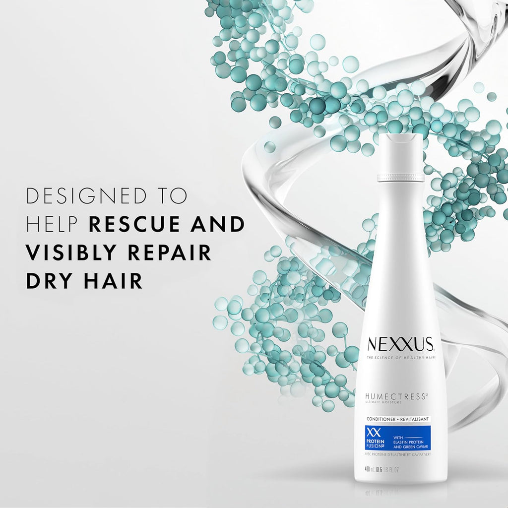 Nexxus HUMECTRESS Conditioner for Ultimate Moisture for Dry Hair Powered by POLYSOFT HYDRATOR Technology with Tri-Lipids 13.5 Oz