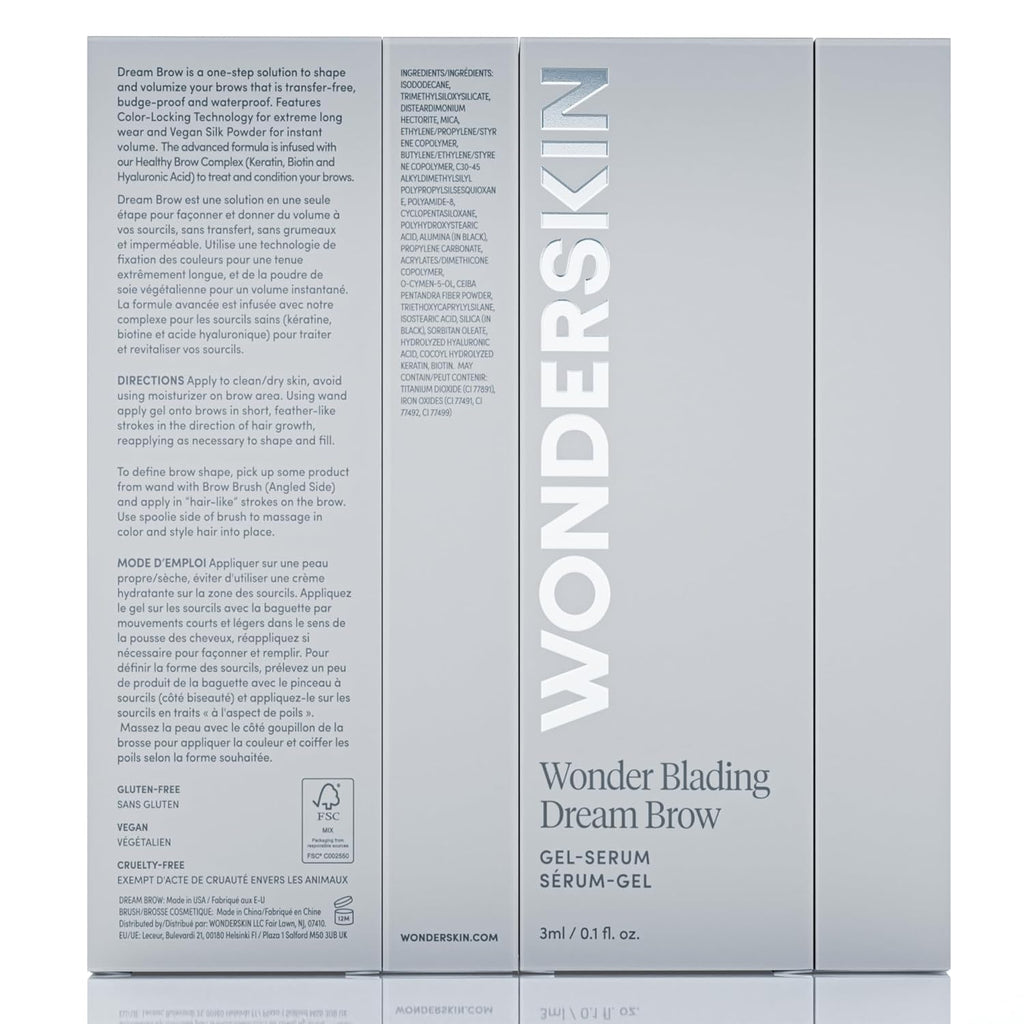 Eyebrow Gel - Long Lasting Eyebrow Gel, Tinted Brow Filler | Tinted Blonde Brow Gel Adds Natural-Looking Color, Volume, and Flexible All-Day Hold.
