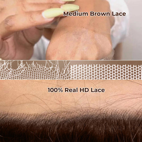 250 Density 2X6 SKINLIKE Real HD Lace Wigs 15A Chocolate Brown Lace Frontal Wigs Human Hair Invisible 0.1Mm Ultra-Thin Frayed Ends Full Cuticle Aligned Virgin Hair Tiny Knots(32 Inch,Chocolate Wig)