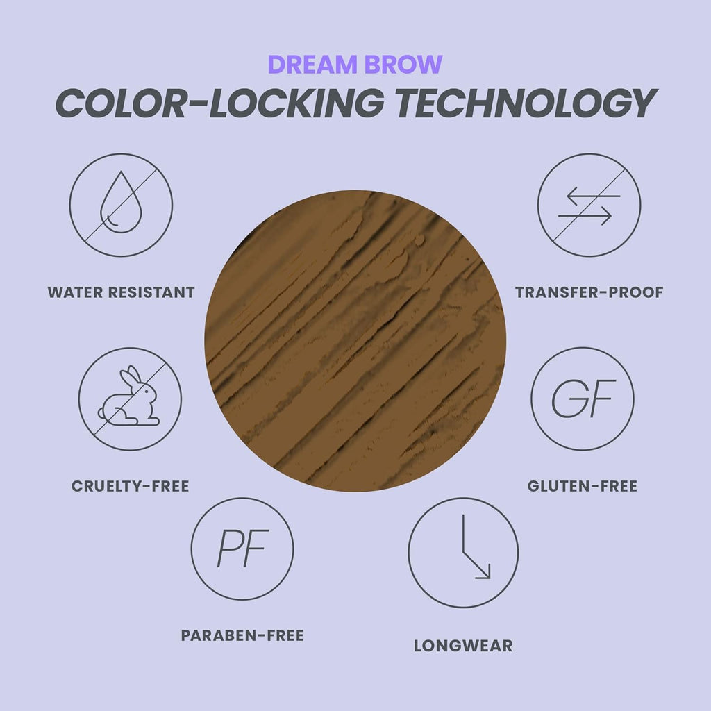Eyebrow Gel - Long Lasting Eyebrow Gel, Tinted Brow Filler | Tinted Blonde Brow Gel Adds Natural-Looking Color, Volume, and Flexible All-Day Hold.