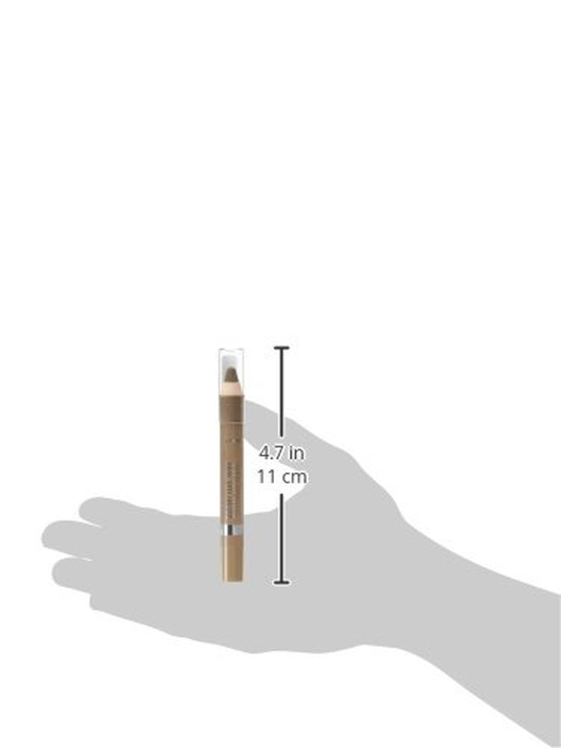 London Brow This Way Brow Pomade Fix & Fill, Soft Brow Crayon, Medium Brown, 3.25 G