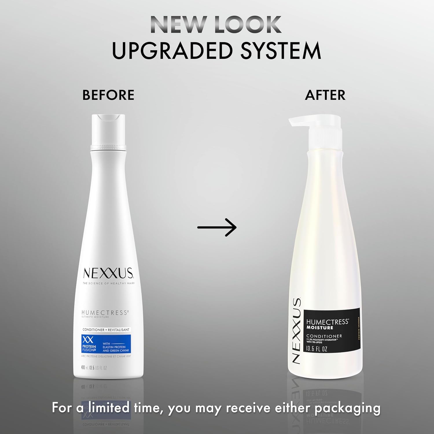 Nexxus HUMECTRESS Conditioner for Ultimate Moisture for Dry Hair Powered by POLYSOFT HYDRATOR Technology with Tri-Lipids 13.5 Oz