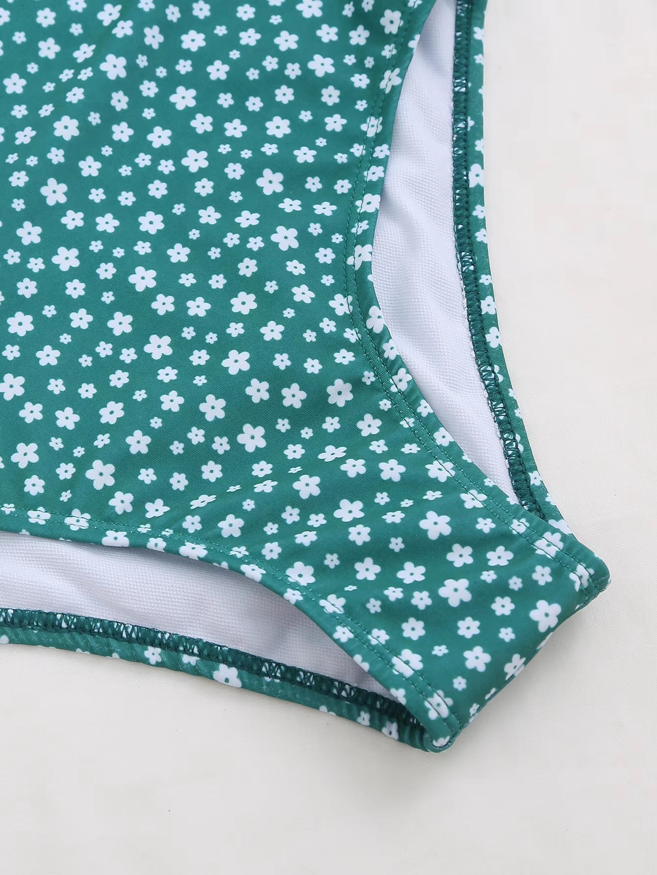 Sexy Green Dot Print Bikini 2026 Women Bathing Suit Bathers High Waist Swimsuit Brazilian Push up Lace up Bandage Swimwearr
