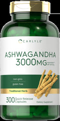 Ashwagandha Supplement 3000Mg | 300 Capsules for Men and Women | by