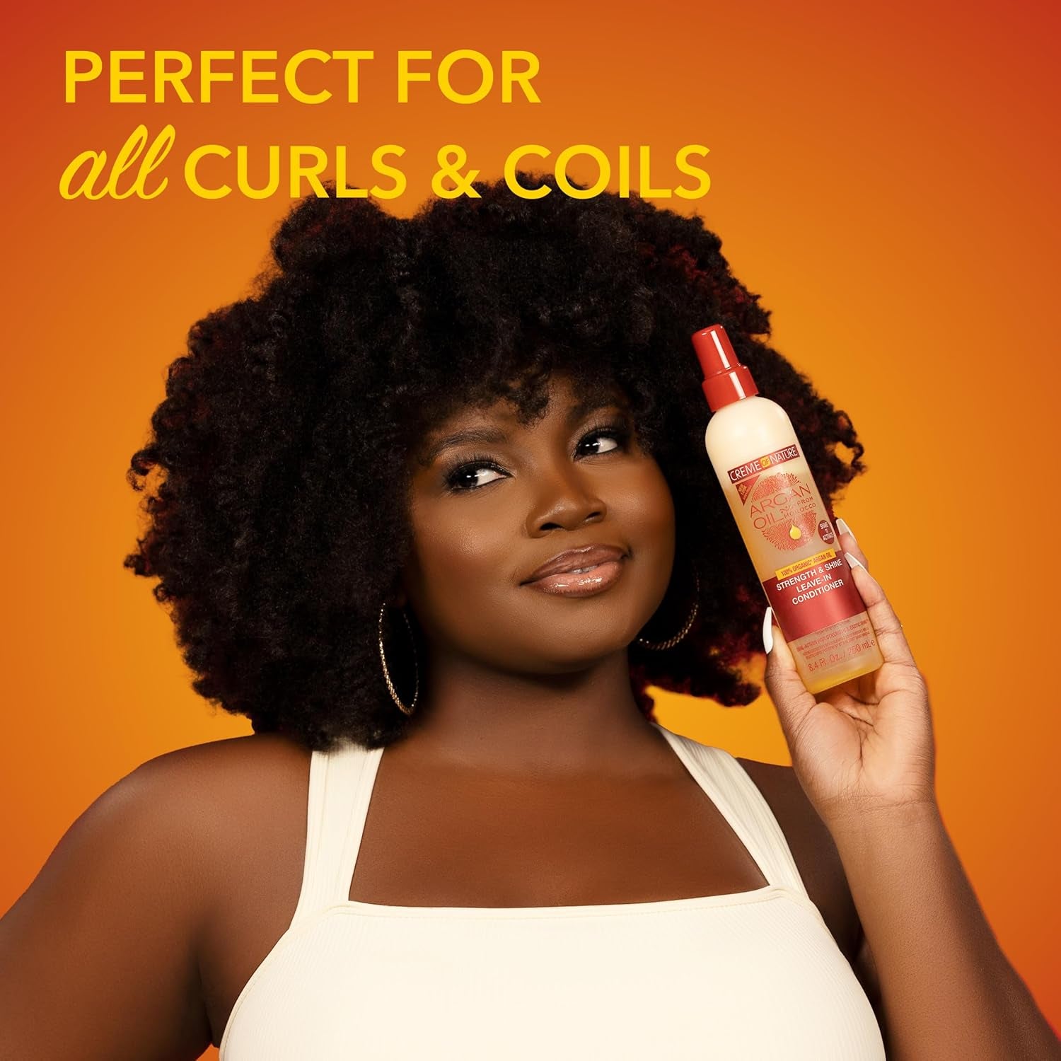 Anti-Humidity Gloss & Shine Mist, Lightweight Frizz Control and Heat Protection, Infused with 100% Organic Argan Oil from Morocco, 4 Oz