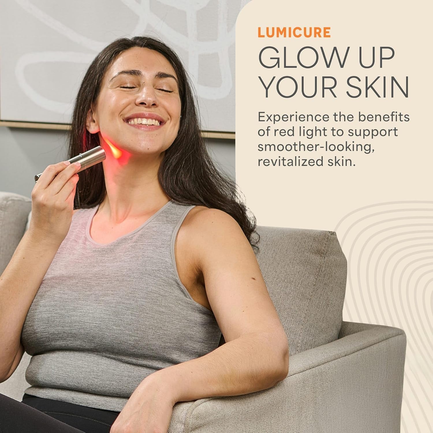 Lumicure Red Light Therapy Torch - Red Light Therapy Wand Handheld | 630Nm 660Nm & 850Nm Leds - near Infrared Red Light Therapy for Body - for Daily Muscle Relaxation and Comfort