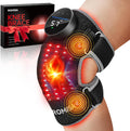 Red Light Therapy Knee Brace Vibration Knee Massage for Pain Relief, 660Nm&850Nm Rechargeable near Infrared Light Therapy Device for Knee/Elbow/Shoulder Faster Recovery for Cordless Use