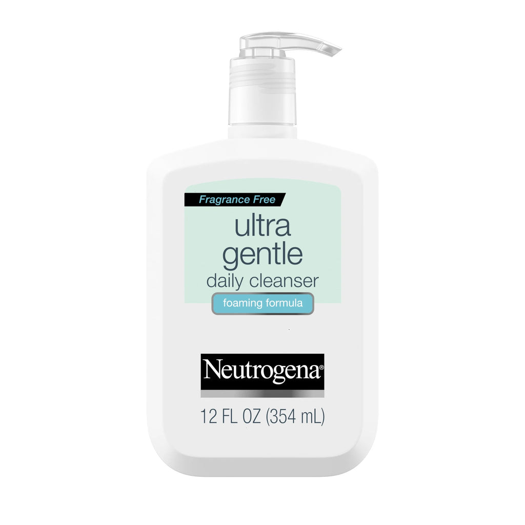 (2 Pack)  Ultra Gentle Foaming Facial Cleanser, Daily Face Wash, 12 Fl. Oz