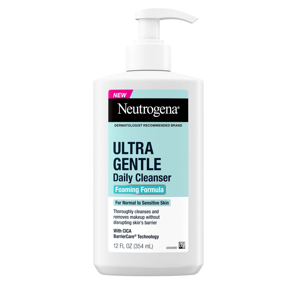 (2 Pack)  Ultra Gentle Foaming Facial Cleanser, Daily Face Wash, 12 Fl. Oz