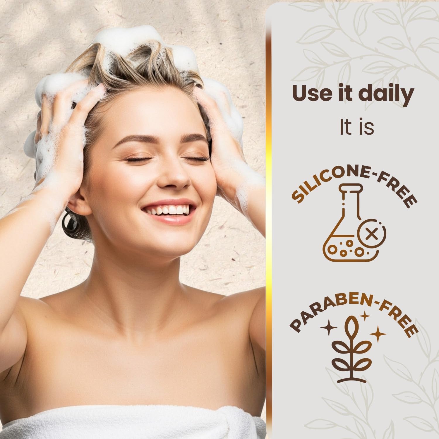 Ultra-Moisturizing Frizz Control Shampoo, 14 Fl Oz, Organic Coconut Oil and Royal Jelly, Deep Hydration, Natural Botanical Extracts, anti Hair Loss Shampoo, Gentle Formula | Organic Coconut Oil and Royal Jelly, Deep Hydration, Natural Botanical Extracts, anti Hair Loss Shampoo, Gentle Formula