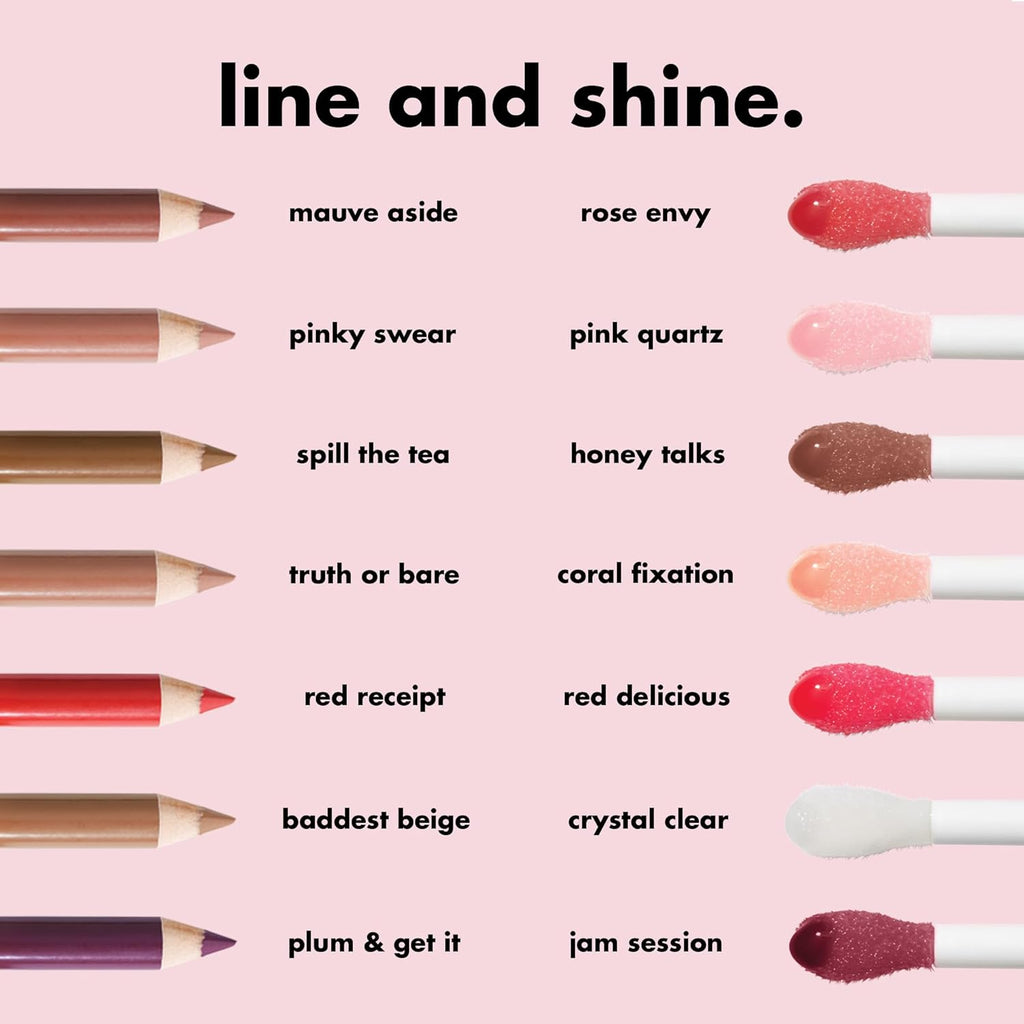 Glow Reviver Lip Oil, Red Delicious | Nourishing Tinted Lip Oil for a High-Shine Finish, Infused with Jojoba Oil, Vegan & Cruelty-Free
