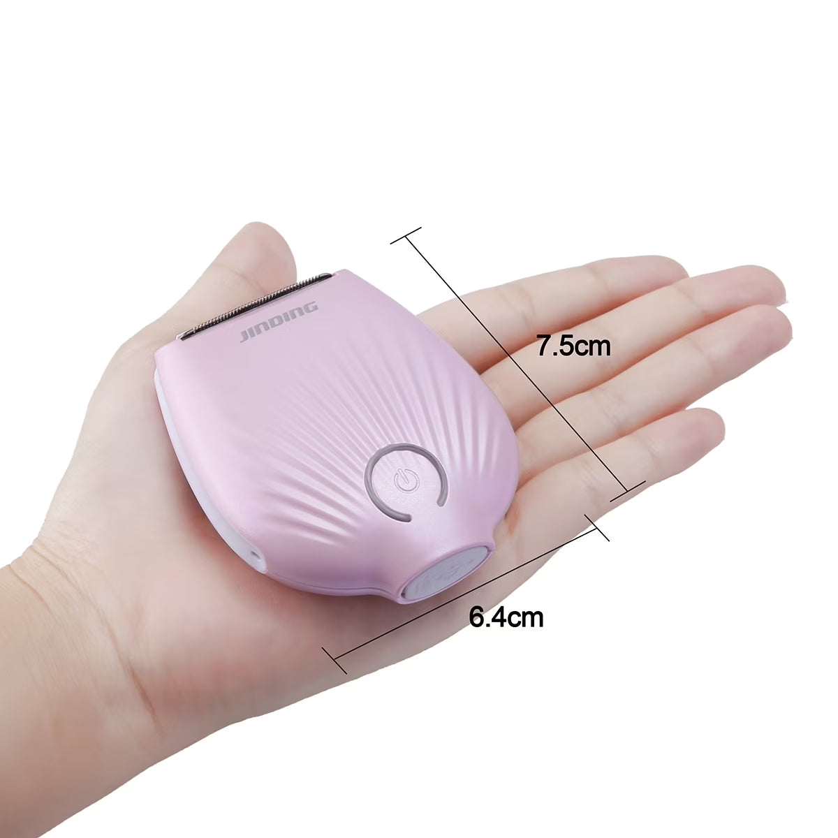 Electric Razor for Women - Womens Shaver Bikini Trimmer Body Hair Removal for Legs and Underarms Rechargeable Wet and Dry Painless Cordless with LED Light,Pink
