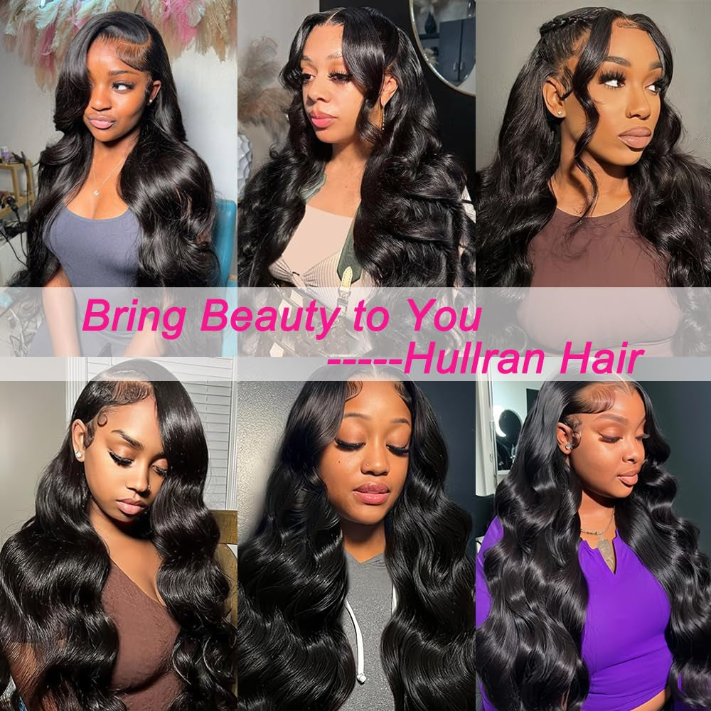 Body Wave Lace Front Wigs Human Hair 13X6 Lace Front Wigs for Black Women | 28 Inch 180% Density HD Transparent Lace Frontal Wig for Women Glueless Wigs Human Hair Pre Plucked Lace Wigs for Women