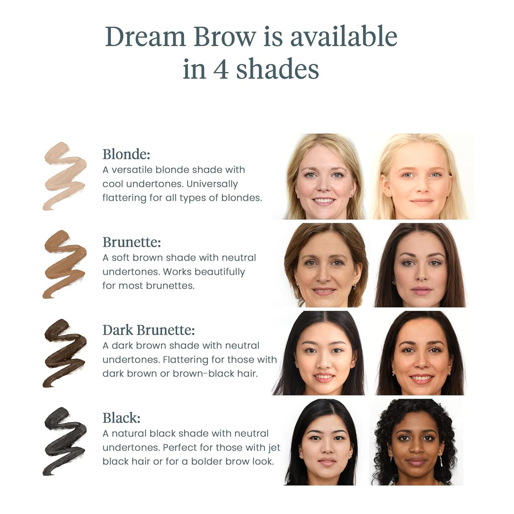 Eyebrow Gel - Long Lasting Eyebrow Gel, Tinted Brow Filler | Tinted Blonde Brow Gel Adds Natural-Looking Color, Volume, and Flexible All-Day Hold.
