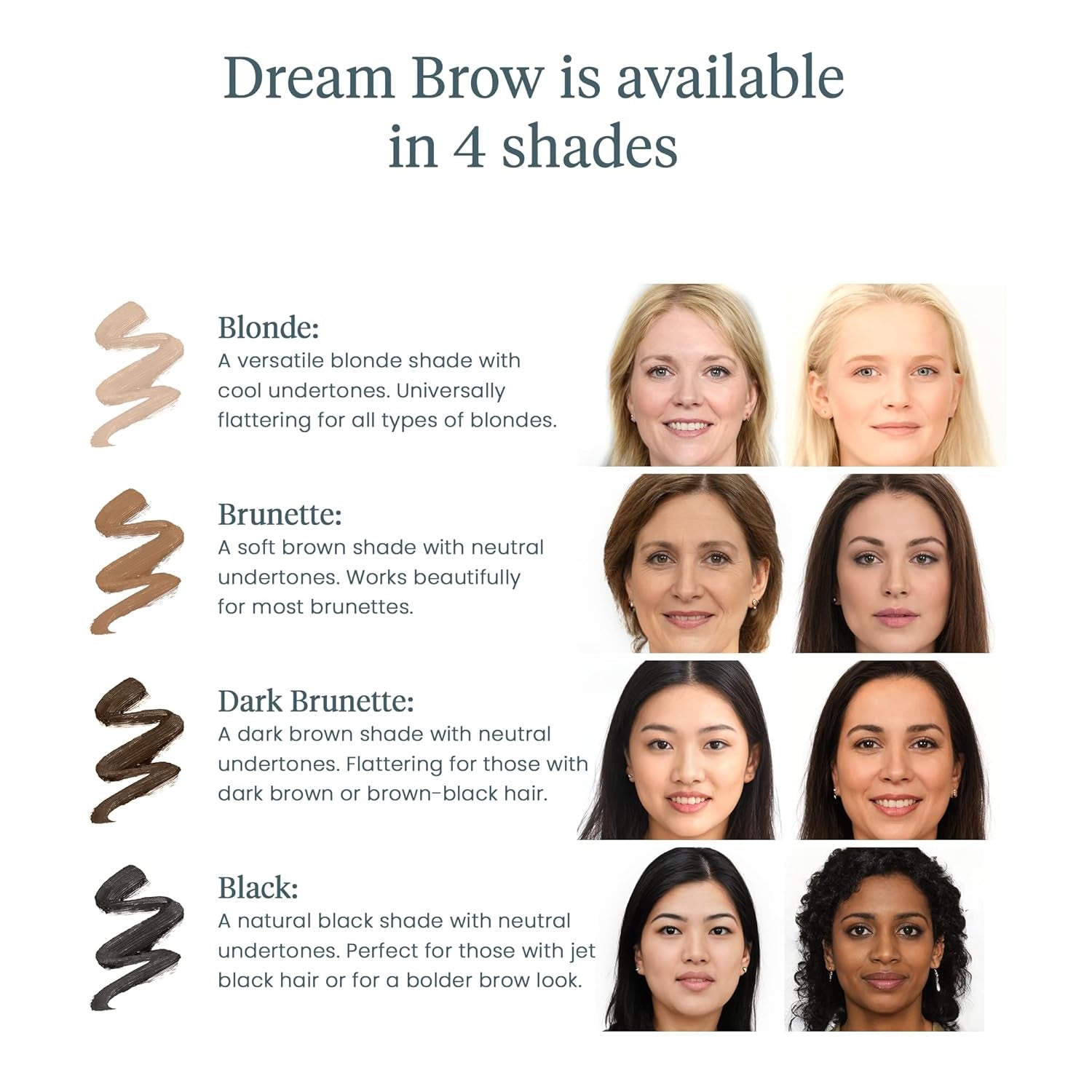 Eyebrow Gel - Long Lasting Eyebrow Gel, Tinted Brow Filler | Tinted Blonde Brow Gel Adds Natural-Looking Color, Volume, and Flexible All-Day Hold.