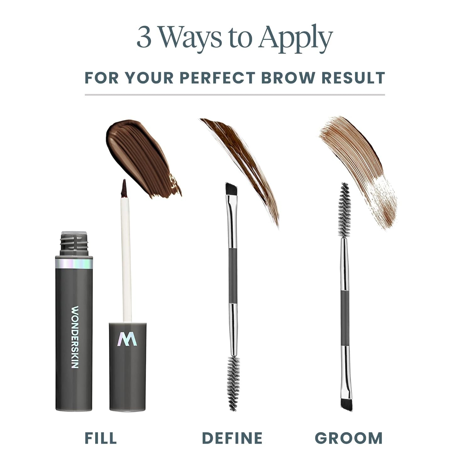 Eyebrow Gel - Long Lasting Eyebrow Gel, Tinted Brow Filler | Tinted Blonde Brow Gel Adds Natural-Looking Color, Volume, and Flexible All-Day Hold.