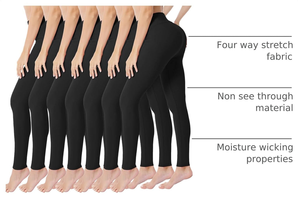 Creamlush High Waisted Leggings for Women Full Length & Capri | Buttery Soft, Stretchy, Tummy Control, Opaque, Slimming Fit, Plus-Size Fit, Moves Freely, Workout Yoga Running Lounge Pants