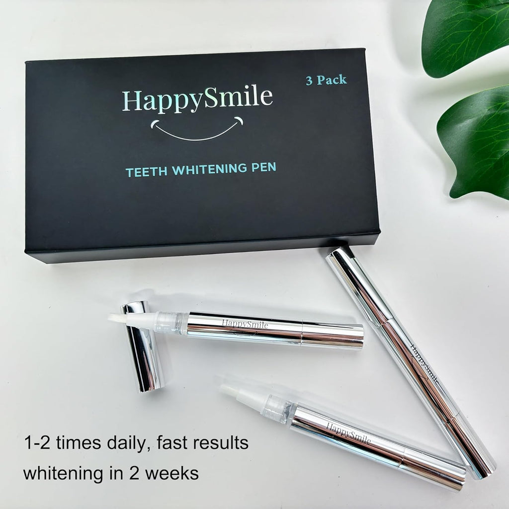 Teeth Whitening Pen Set of 3, Gentle on Sensitive Teeth | Achieve a Brighter Smile, Easier than Strips or Other Whitening Kits, Professional Results