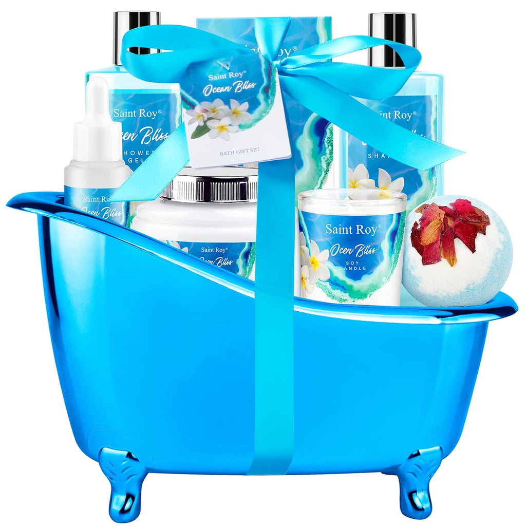 Spa Gift Basket Set for Women & Men | Bath & Body Gift Set, Bath Spa Basket